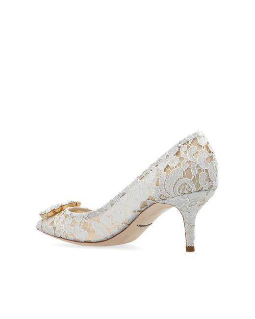 Dolce & Gabbana White Heeled Shoes 'belluccii',