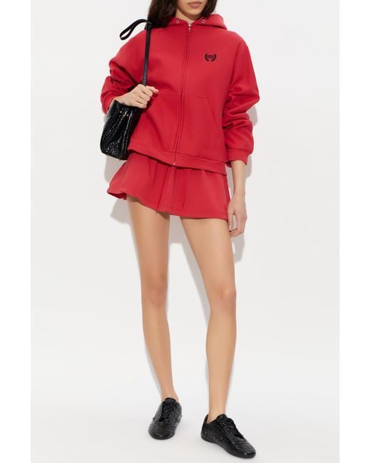 Balenciaga Red Sweatshirt With Patch
