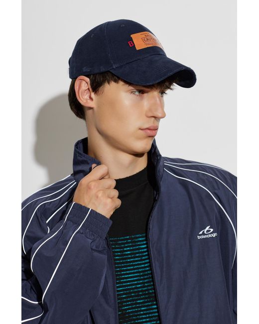 Balenciaga Blue Baseball Cap for men
