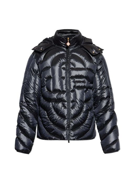 Casablanca Black Down Jacket With Detachable Hood for men