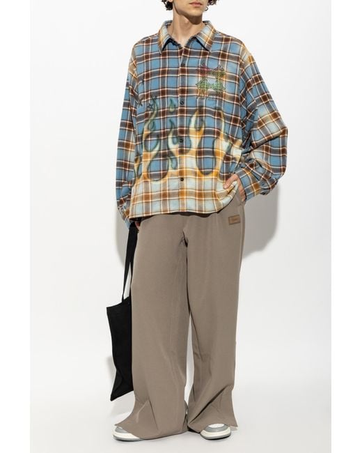 Amiri Natural Wide-Leg Trousers for men