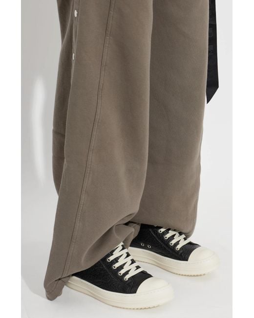 Rick Owens Black 'Low Sneaks' Sports Shoes