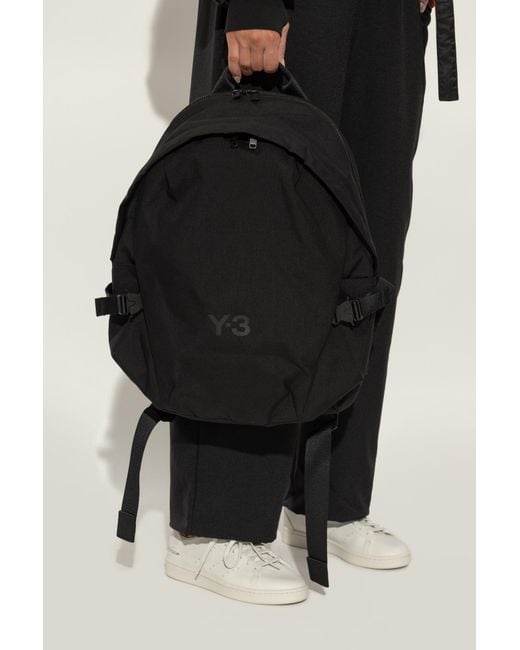 Y-3 Black Backpack With Logo