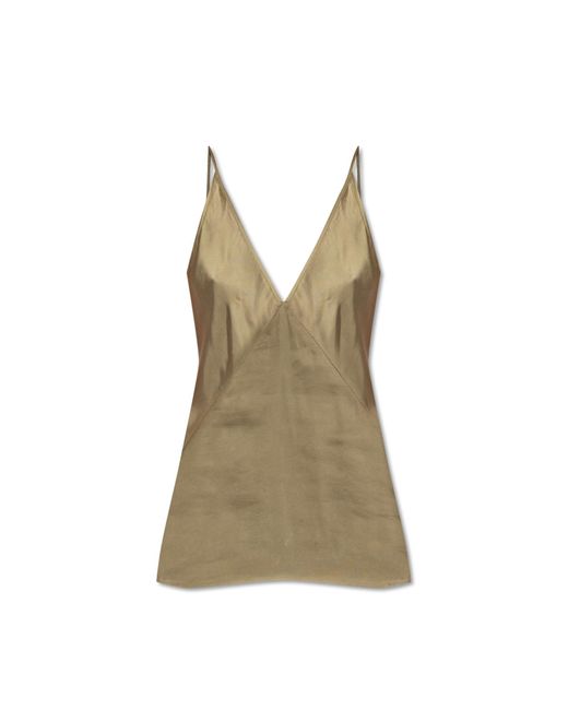 Herskind Natural Satin Top With Straps 'mille',