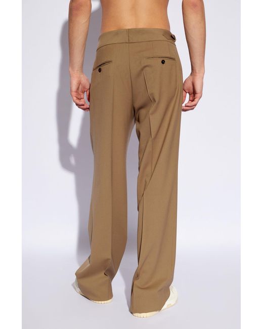 Dolce & Gabbana Natural Wool Trousers, for men