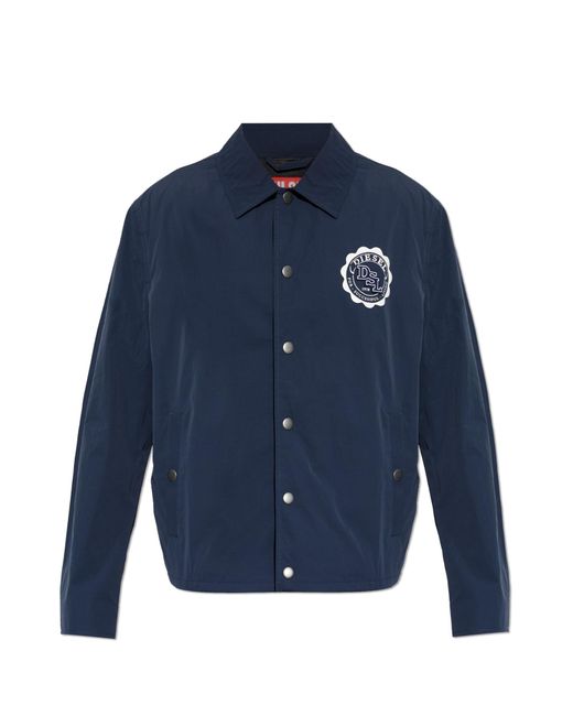 DIESEL Blue Jacket 'J-Ump-A' for men