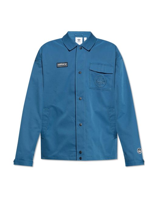 Adidas Originals Blue Jacket From The 'Spezial' Collection for men