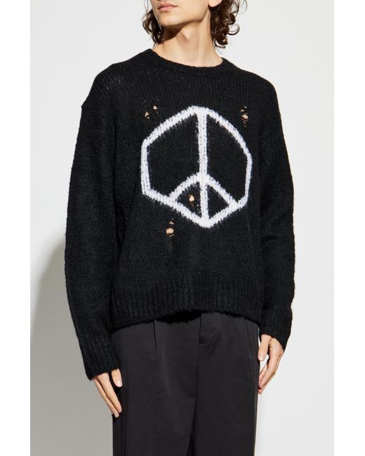 AllSaints Black Sweater 'Message' for men