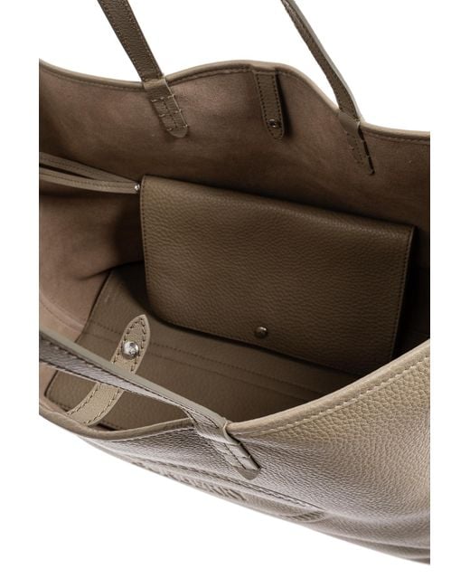 Burberry Gray "Highlands Medium" Shopper Bag