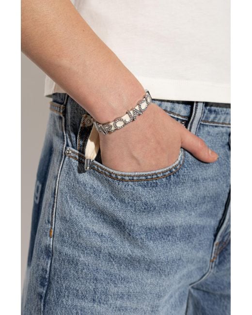 Marc Jacobs White Bracelet With Logo