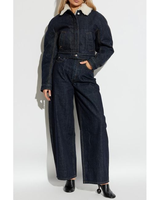 Jacquemus Blue Denim Jacket 'De-Nimes Ovalo'