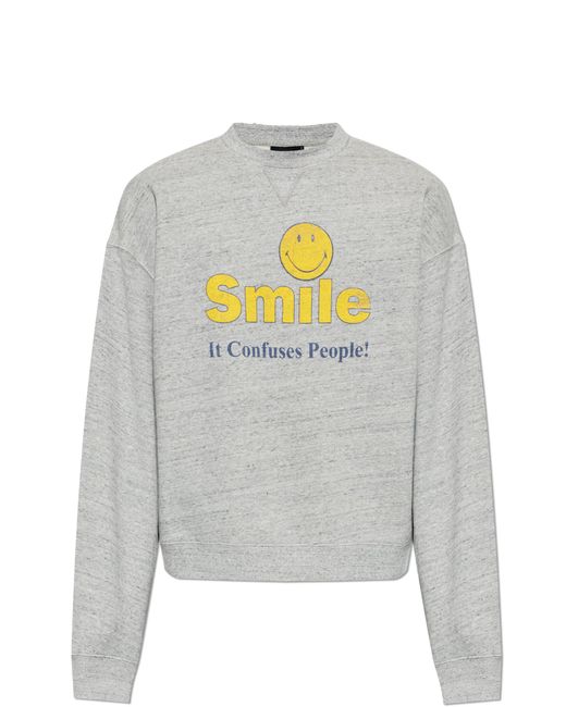 DSquared² Gray Printed Sweatshirt for men
