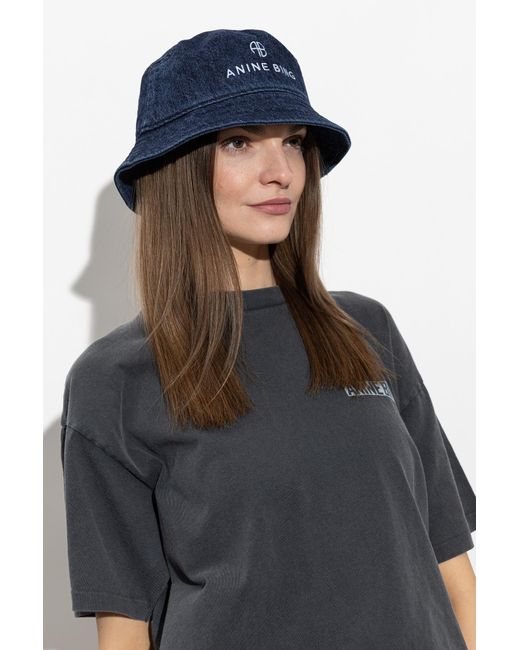 Anine Bing Blue 'Nicks' Hat