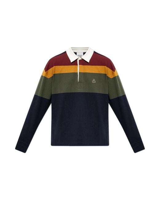 Isabel Marant Blue Polo 'Brandon' for men