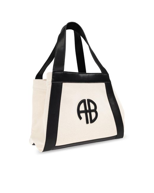 Anine Bing Black Cara Shopper Bag,
