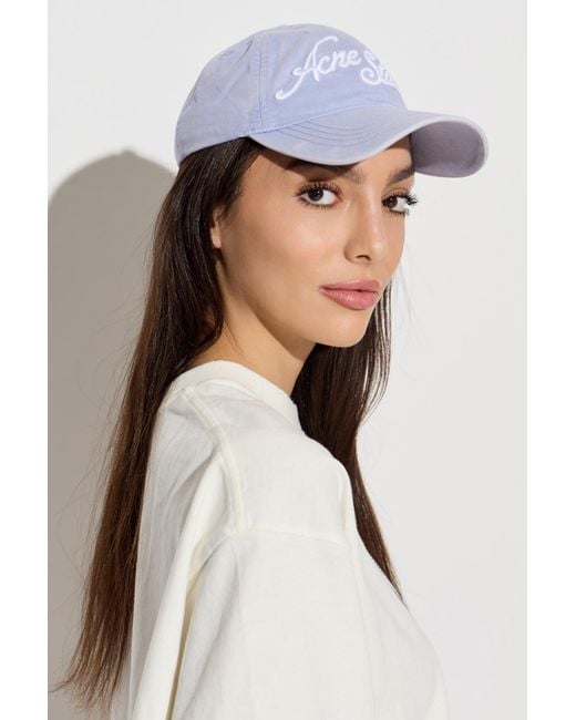 Acne White Baseball Cap