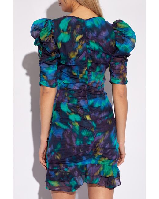 Isabel Marant Blue 'sireny' Patterned Dress,