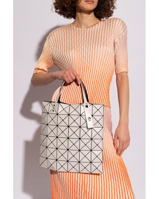 Bao Bao Issey Miyake White 'Lucent' Shopper Bag