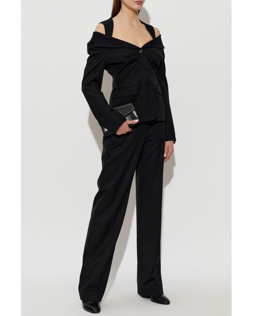 McQueen Black Wool Blazer