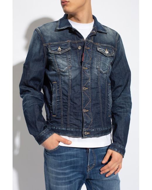 DSquared² Blue 'dan Jean' Denim Jacket, for men