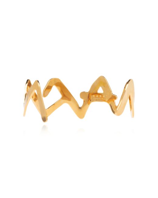 Marni Metallic Brass Choker