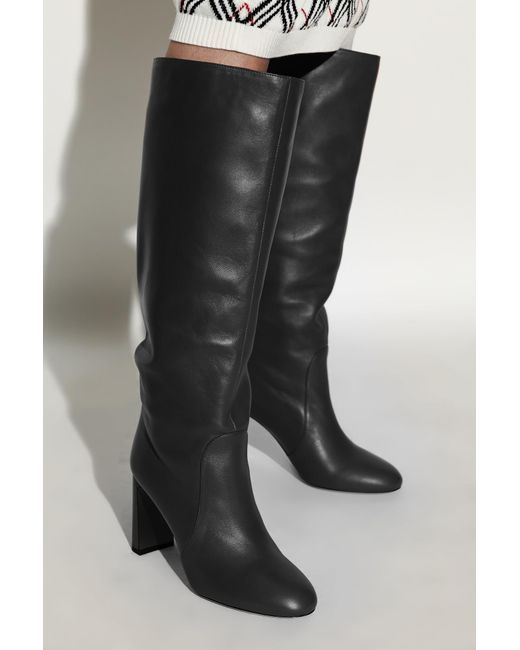 Stuart Weitzman Black High-Heeled Boots 'Yuliana'