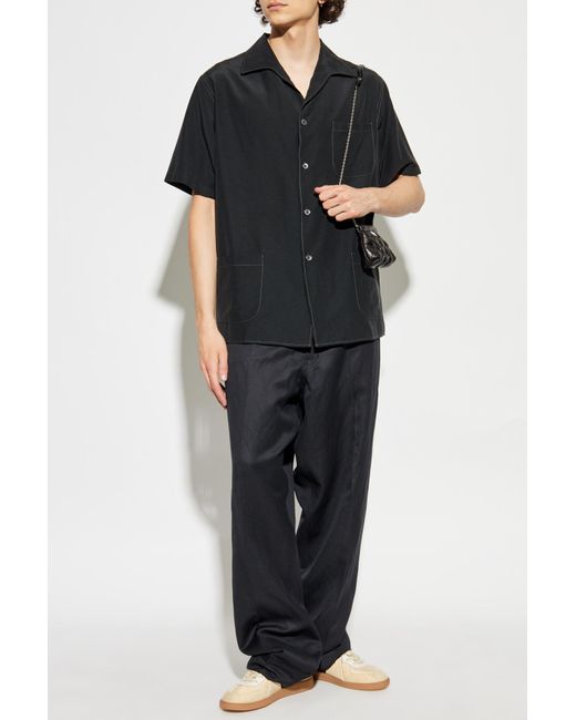 Maison Margiela Black Short Sleeve Shirt for men