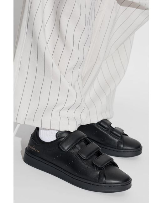 Y-3 Black Stan Smith Velcro" Sports Shoes for men