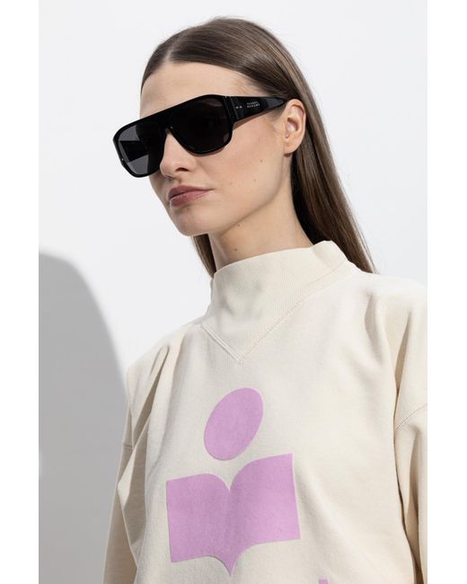 Isabel Marant Gray "Mikala" Sunglasses