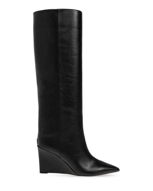 Jimmy Choo Black Wedge Heel Boots 'Blake'