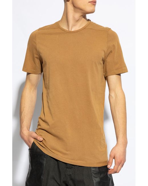 Rick Owens Brown ‘Level’ T-Shirt for men