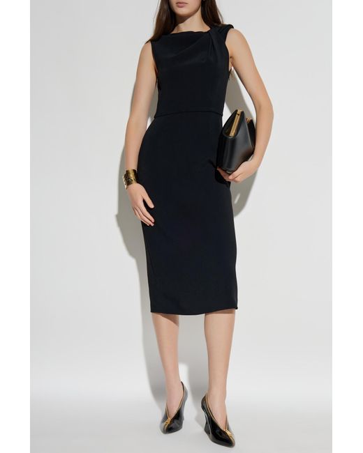 Givenchy Black Draped Dress