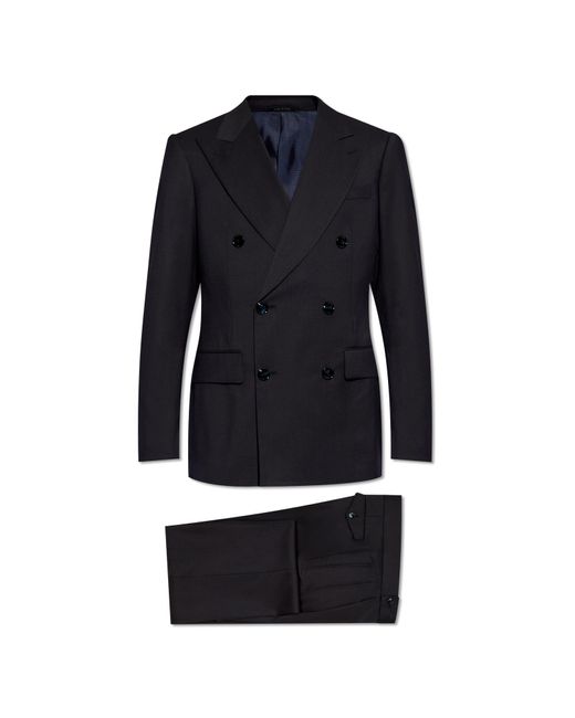 Giorgio Armani Blue Wool Suit for men