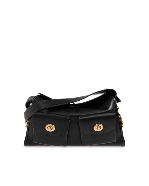 COACH Black 'Turnlock' Bag