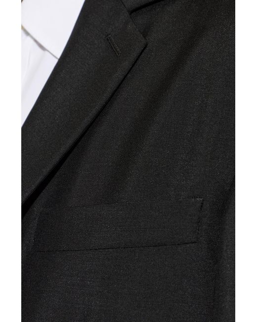 Jil Sander Black Wool Blazer With A Single Vent for men