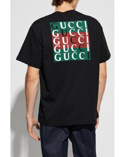 Gucci T-shirt With Logo, in Black for Men | Lyst UK