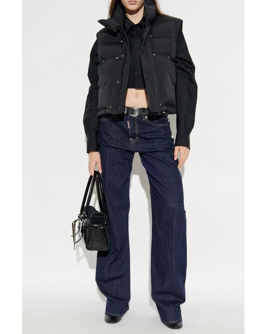 DSquared² Black Vest With Logo