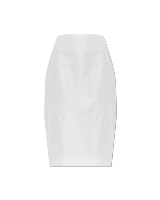 Jil Sander White Skirt With A Single Back Slit