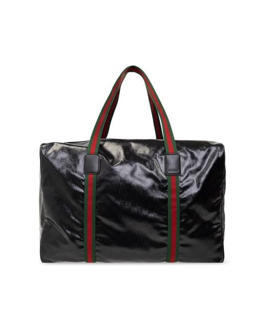 Gucci 'duffle Maxi' Duffel Bag in Black Lyst