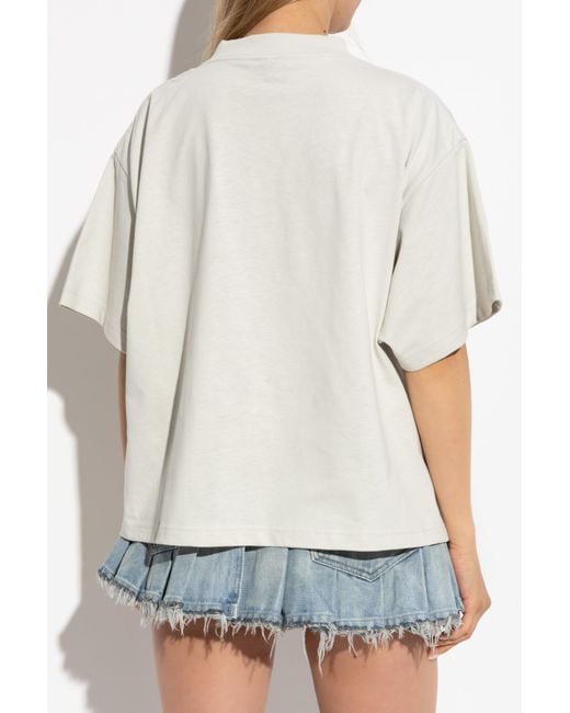Balenciaga Black T-Shirt With Printed Logo