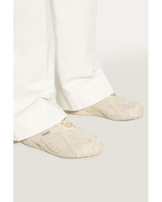 Versace Natural Suede Sports Shoes
