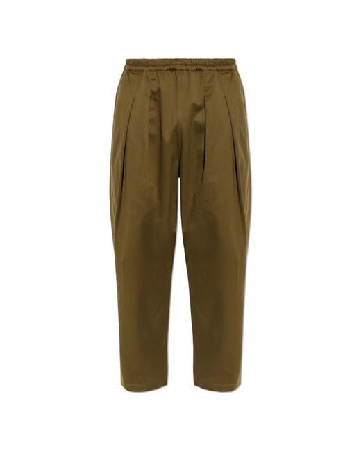 Maison Margiela Green Loose-Fit Trousers for men