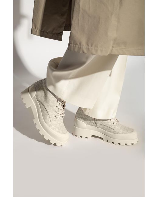 MICHAEL Michael Kors Natural 'payton' Combat Boots