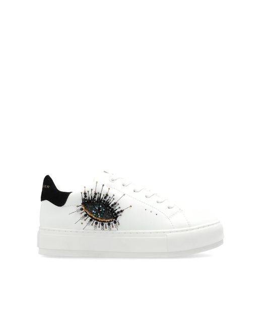 Kurt Geiger White Platform Sport Shoes Laney Eye