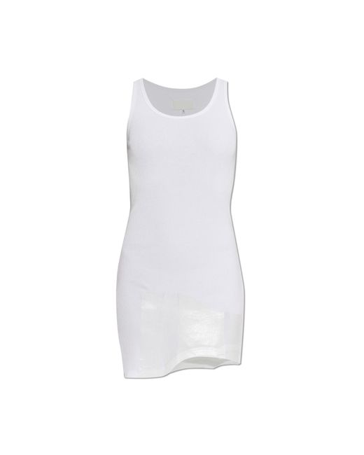 Maison Margiela White Asymmetrical Dress