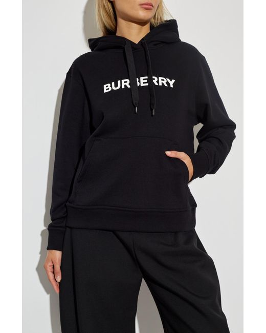 Burberry Black Sweatshirt With Logo