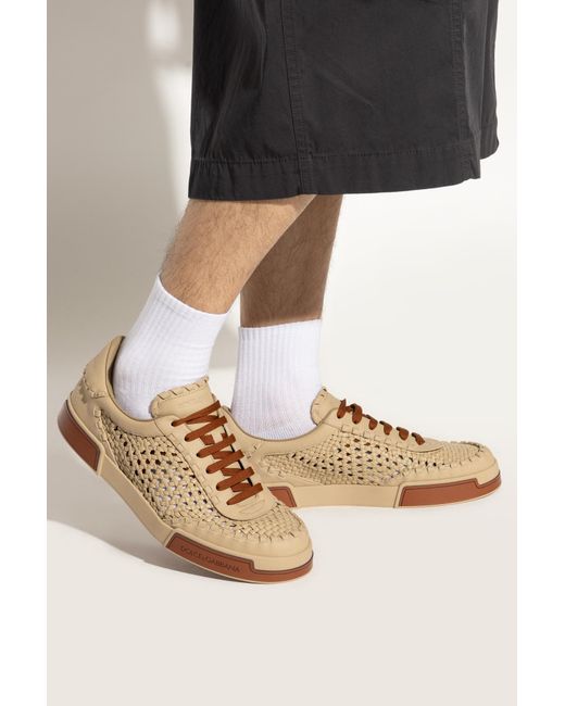 Dolce & Gabbana Natural Sports Shoes Portofino for men