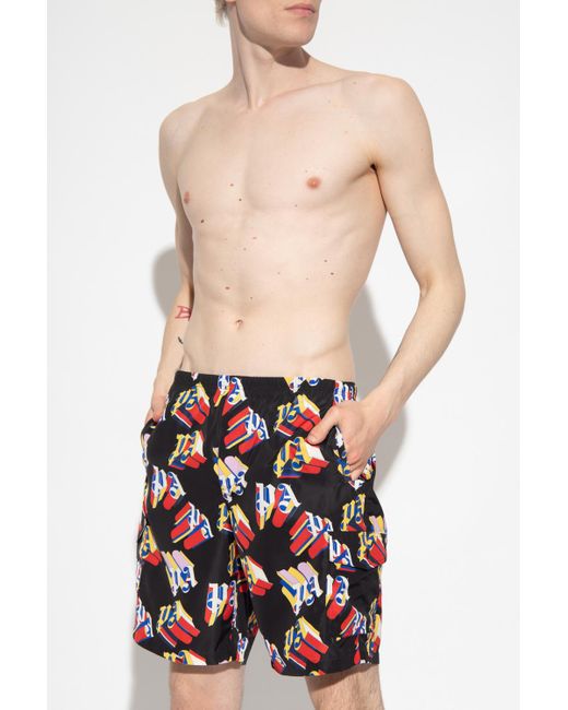 Palm Angels Swim Shorts in Black for 