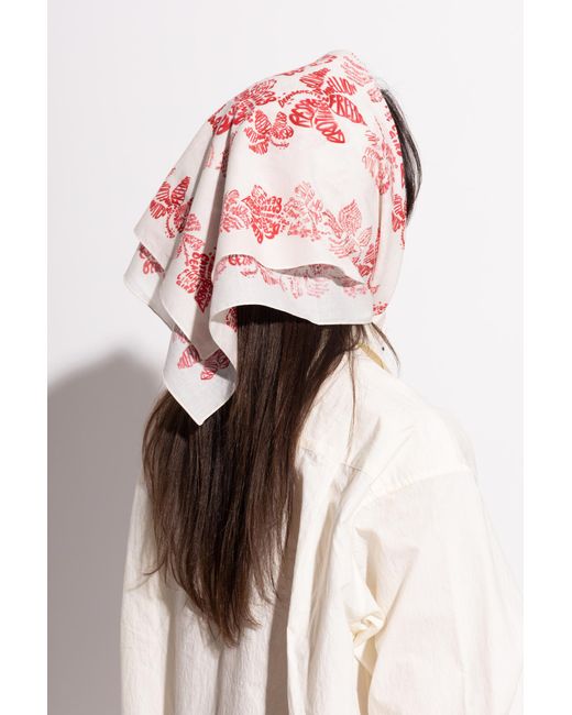 DSquared² Pink Scarf With Print
