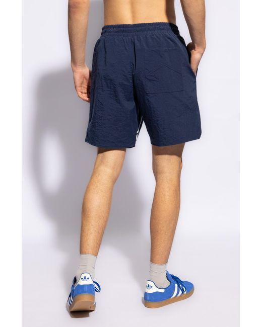 Rhude Blue Shorts With Logo, ' for men